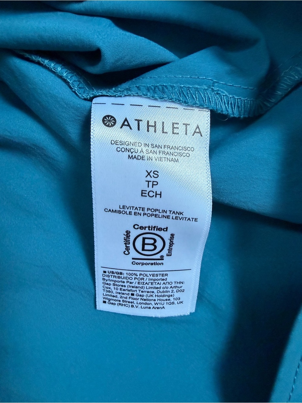 Athleta Levitate Poplin Button-Up Sleeveless Top NWOT - Picture 4 of 7